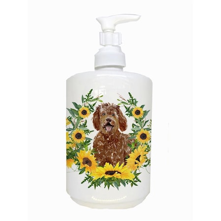 Carolines Treasures Labradoodle Ceramic Soap Dispenser CK2972SOAP